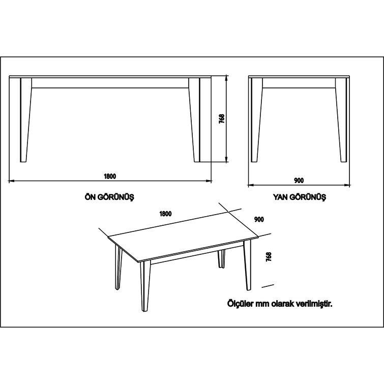 Bless international Dining Table Wayfair Canada